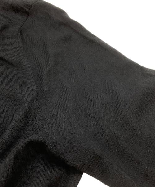 Maison Martin Margiela（メゾンマルタンマルジェラ）Maison Martin Margiela (メゾンマルタンマルジェラ) Stretch Stripe Knit Cardigan(ストレッチストライプニットカーディガン) ブラック サイズ:Mの古着・服飾アイテム