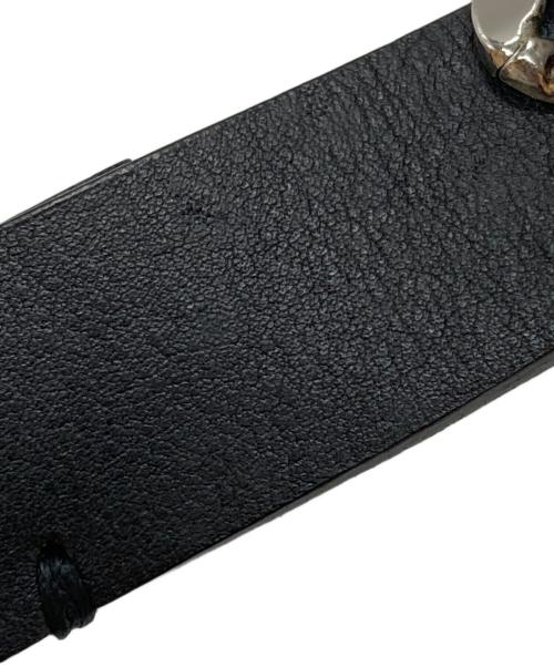 BALMAIN（バルマン）BALMAIN (バルマン) レザー チェーン ベルト/Leather chain belt ブラック サイズ:95の古着・服飾アイテム