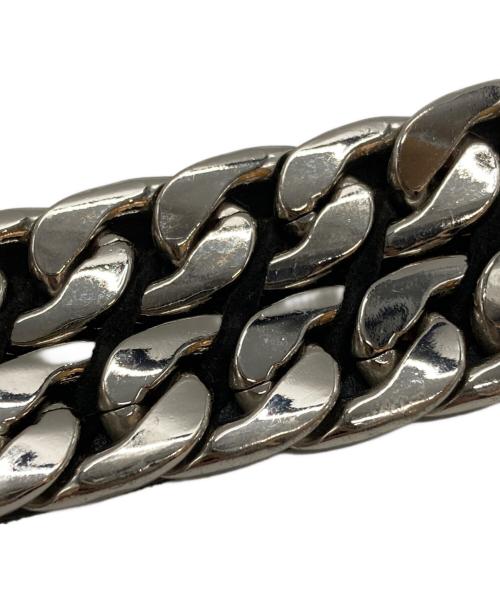 BALMAIN（バルマン）BALMAIN (バルマン) レザー チェーン ベルト/Leather chain belt ブラック サイズ:95の古着・服飾アイテム