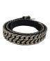 BALMAIN (バルマン) レザー チェーン ベルト/Leather chain belt ブラック サイズ:95：30000円