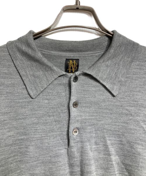 BATONER（バトナ―）BATONER (バトナ―) WASHABLE WOOL LONG SLEEVE POLO グレー サイズ:1の古着・服飾アイテム