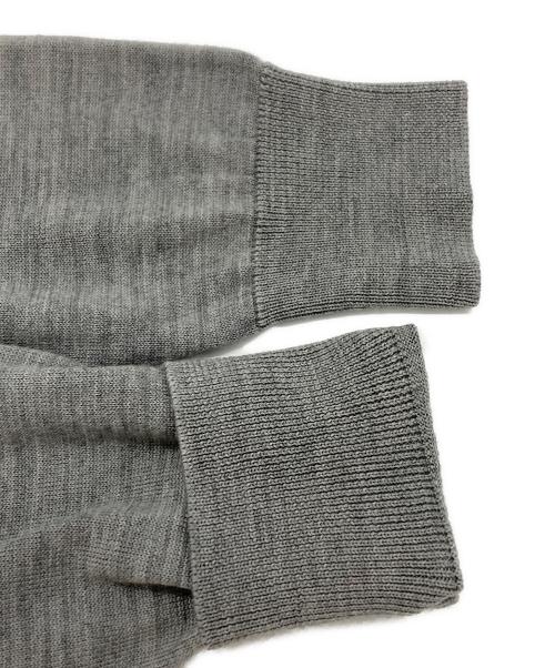 BATONER（バトナ―）BATONER (バトナ―) WASHABLE WOOL LONG SLEEVE POLO グレー サイズ:1の古着・服飾アイテム