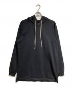 RICK OWENSリックオウエンス）の古着「コットンプルオーバー ロングパーカー」｜ブラック