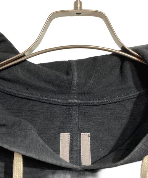 RICK OWENS（リックオウエンス）RICK OWENS (リックオウエンス) コットンプルオーバー ロングパーカー ブラック サイズ:ＸＳの古着・服飾アイテム