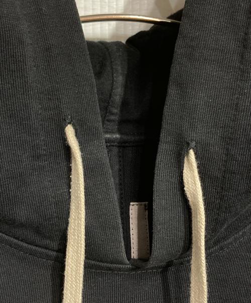 RICK OWENS（リックオウエンス）RICK OWENS (リックオウエンス) コットンプルオーバー ロングパーカー ブラック サイズ:ＸＳの古着・服飾アイテム