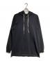 RICK OWENS（リックオウエンス）の古着「コットンプルオーバー ロングパーカー」｜ブラック