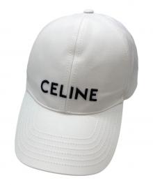 CELINE（セリーヌ）の古着「ロゴベースボールキャップ/Logo Baseball Cap」｜ホワイト
