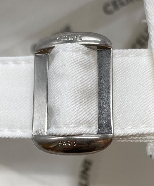 CELINE（セリーヌ）CELINE (セリーヌ) ロゴベースボールキャップ/Logo Baseball Cap ホワイト サイズ:Lの古着・服飾アイテム