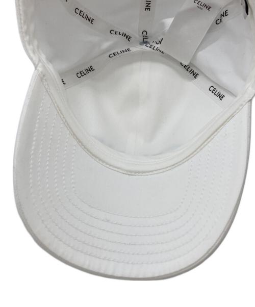 CELINE（セリーヌ）CELINE (セリーヌ) ロゴベースボールキャップ/Logo Baseball Cap ホワイト サイズ:Lの古着・服飾アイテム