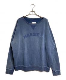 Maison Margiela（メゾンマルジェラ）の古着「オーバーサイズ オーバーダイ ロゴ スウェット/Oversized Overdyed Logo Sweatshirt」｜ネイビー