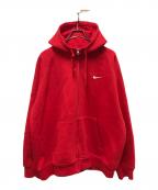 NIKE×SUPREMEナイキ×シュプリーム）の古着「Zip Up Hooded Sweatshirt」｜レッド