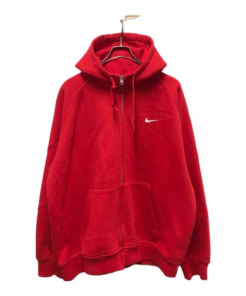 NIKE（ナイキ）NIKE (ナイキ) Supreme (シュプリーム) Zip Up Hooded Sweatshirt レッド サイズ:XLの古着・服飾アイテム