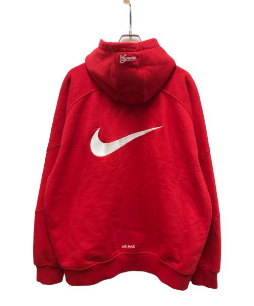 NIKE（ナイキ）NIKE (ナイキ) Supreme (シュプリーム) Zip Up Hooded Sweatshirt レッド サイズ:XLの古着・服飾アイテム