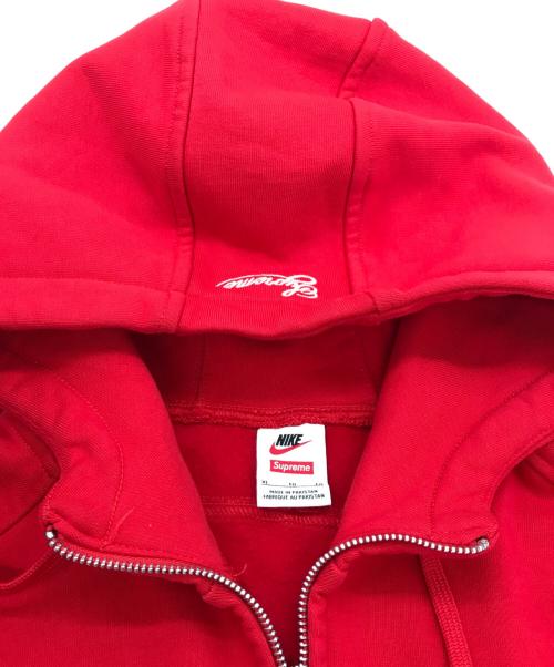 NIKE（ナイキ）NIKE (ナイキ) Supreme (シュプリーム) Zip Up Hooded Sweatshirt レッド サイズ:XLの古着・服飾アイテム