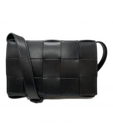 BOTTEGA VENETA（ボッテガベネタ）の古着「Intrecciato Cassette Shoulder Bag/イントレチャートカセットショルダーバッグ」｜ブラック