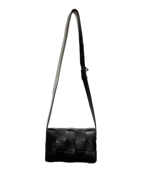 BOTTEGA VENETA（ボッテガベネタ）BOTTEGA VENETA (ボッテガベネタ) Intrecciato Cassette Shoulder Bag/イントレチャートカセットショルダーバッグ ブラックの古着・服飾アイテム