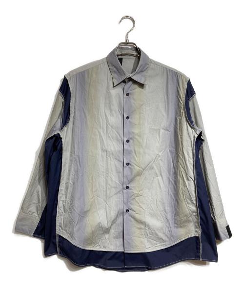 N.HOOLYWOOD（エヌ ハリウッド）N.HOOLYWOOD (エヌ ハリウッド) peg SHIRT/ペグトップ・シャツ ブルー サイズ:36の古着・服飾アイテム