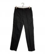 COMME des GARCONS HOMMEコムデギャルソン オム）の古着「ウールギャバステッチワークスラックス/slacks」｜ブラック