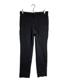 COMME des GARCONS HOMME PLUS（コムデギャルソンオムプリュス）の古着「ポリエステル縮絨ストレートパンツ/Polyester Fulling Straight Pants」｜ブラック