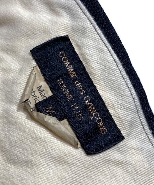COMME des GARCONS HOMME PLUS（コムデギャルソンオムプリュス）COMME des GARCONS HOMME PLUS (コムデギャルソンオムプリュス) ポリエステル縮絨ストレートパンツ/Polyester Fulling Straight Pants ブラック サイズ:Mの古着・服飾アイテム