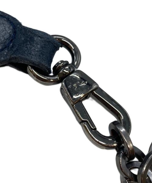 LONGCHAMP（ロンシャン）LONGCHAMP (ロンシャン) アマゾーヌマトラッセレザーショルダーバッグ/Matelasse ブルーの古着・服飾アイテム