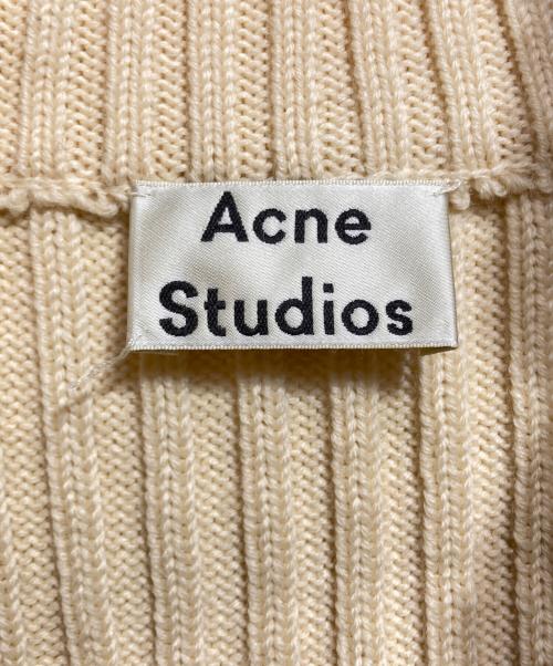 Acne studios（アクネ ストゥディオズ）Acne studios (アクネ ストゥディオズ) Benita Clean Zip Front Sweater Dress/ベニタ・クリーン・ジップフロント・セータードレス ベージュ サイズ:XSの古着・服飾アイテム