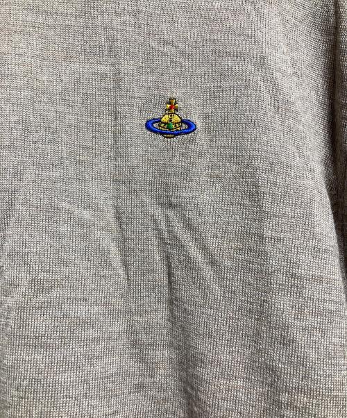 Vivienne Westwood（ヴィヴィアンウエストウッド）Vivienne Westwood (ヴィヴィアンウエストウッド) オーブロゴ刺繍タートルネックニット ブラウン サイズ:XLの古着・服飾アイテム