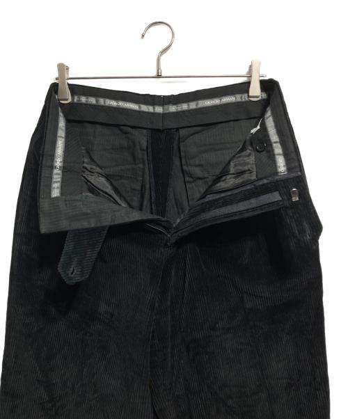 GIORGIO ARMANI（ジョルジオアルマーニ）GIORGIO ARMANI (ジョルジオアルマーニ) コーデュロイパンツ/Corduroy pants ブラック サイズ:30の古着・服飾アイテム