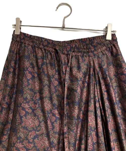 T-mat Masaki-Paris（ティーマット マサキ パリス）T-mat Masaki-Paris (ティーマット マサキ パリス) フラワープリントスカート/Flower print skirt レッド×ネイビー サイズ:1の古着・服飾アイテム