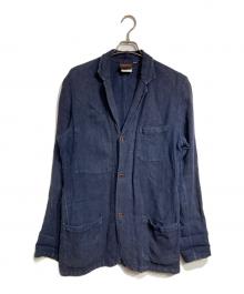 VETRA（ベトラ）の古着「リネンキャンバスカバーオール/Linen Canvas Coverall」｜ネイビー