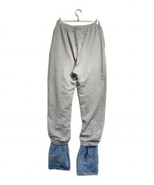 Y/PROJECT（ワイ プロジェクト）の古着「Denim Cuff Track Pants/デニムカフトラックパンツ」｜グレー