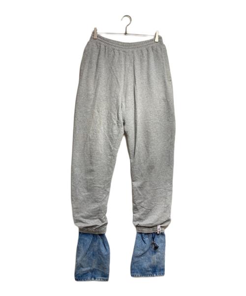 Y/PROJECT（ワイ プロジェクト）Y/PROJECT (ワイ プロジェクト) Denim Cuff Track Pants/デニムカフトラックパンツ グレー サイズ:Sの古着・服飾アイテム