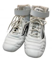 PRADA（プラダ）の古着「ハイトップスニーカー/High-top Sneakers」｜ホワイト