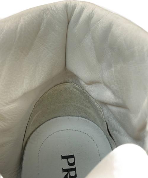 PRADA（プラダ）PRADA (プラダ) ハイトップスニーカー/High-top Sneakers ホワイト サイズ:7の古着・服飾アイテム