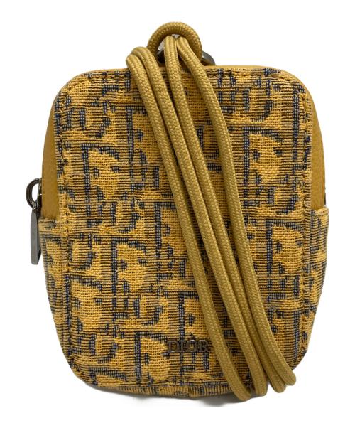 Dior（ディオール）DIOR (ディオール) バーティカル NANOポーチ/Vertical Nano Pouch イエローの古着・服飾アイテム