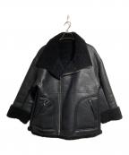 PRANK PROJECTプランクプロジェクト）の古着「ヴィーガンムートンブルゾン/Vegan shearling blouson」｜ブラック