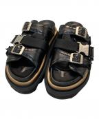 sacaiサカイ）の古着「Wingtip Sandals/ウィングチップ・サンダル」｜ブラック