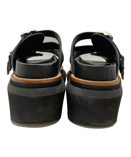 sacai（サカイ）sacai (サカイ) Wingtip Sandals/ウィングチップ・サンダル ブラック サイズ:23.5cmの古着・服飾アイテム