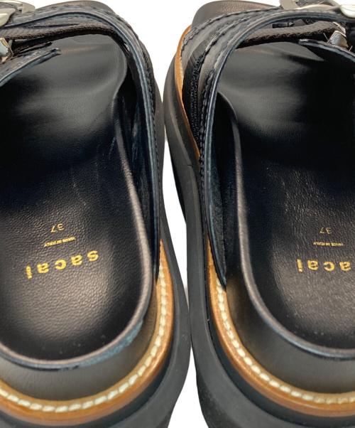 sacai（サカイ）sacai (サカイ) Wingtip Sandals/ウィングチップ・サンダル ブラック サイズ:23.5cmの古着・服飾アイテム
