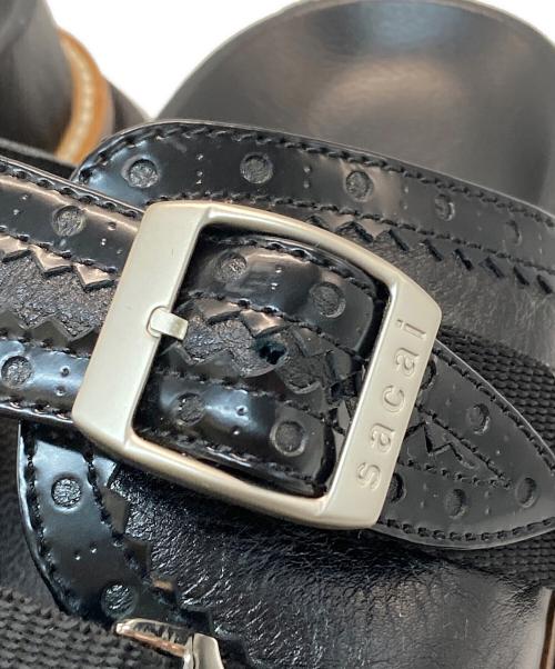 sacai（サカイ）sacai (サカイ) Wingtip Sandals/ウィングチップ・サンダル ブラック サイズ:23.5cmの古着・服飾アイテム