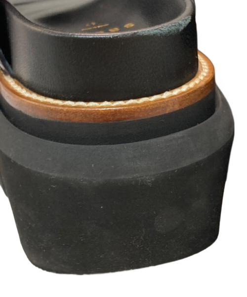 sacai（サカイ）sacai (サカイ) Wingtip Sandals/ウィングチップ・サンダル ブラック サイズ:23.5cmの古着・服飾アイテム