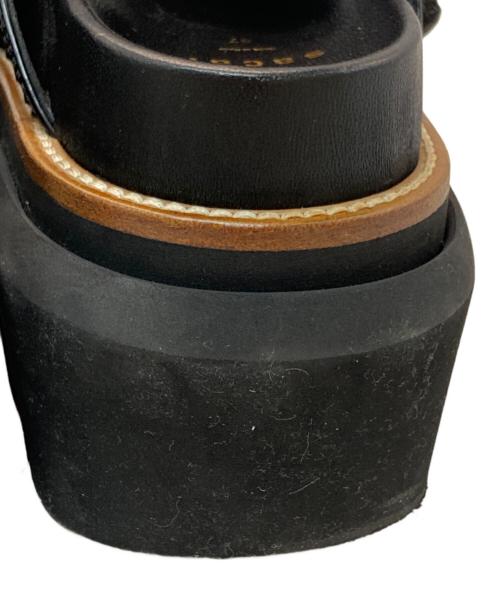 sacai（サカイ）sacai (サカイ) Wingtip Sandals/ウィングチップ・サンダル ブラック サイズ:23.5cmの古着・服飾アイテム