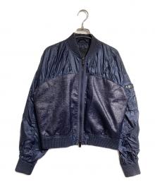 TATRAS（タトラス）の古着「ショートブルゾン/Cropped blouson」｜ネイビー