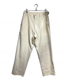 COMME des GARCONS HOMME PLUS（コムデギャルソンオムプリュス）の古着「ウールワイドパンツ/Wool wide-leg pants」｜ベージュ