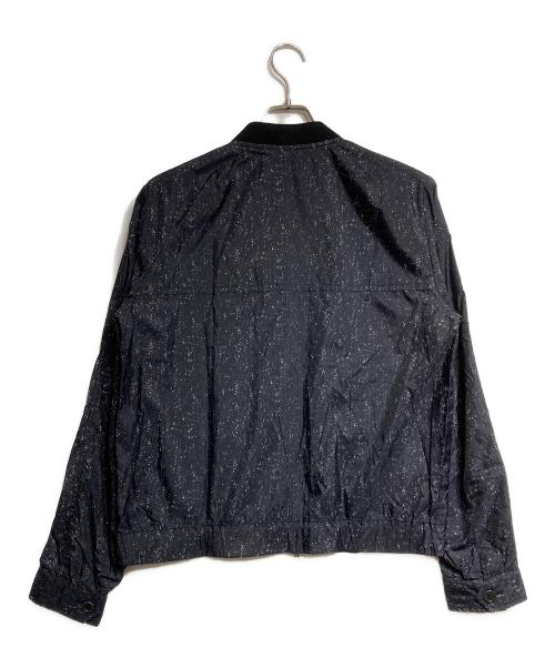 DRIES VAN NOTEN（ドリスヴァンノッテン）DRIES VAN NOTEN (ドリスヴァンノッテン) カスリボンバージャケット/bomber jacket ネイビー サイズ:MEDIUMの古着・服飾アイテム