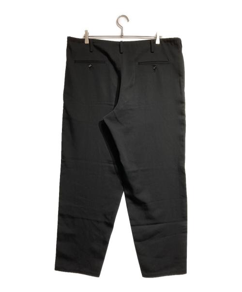 GROUND Y（グラウンドワイ）GROUND Y (グラウンドワイ) Wool-poly drawstring pants/ウール ポリ ドローストリングパンツ ブラック サイズ:3の古着・服飾アイテム