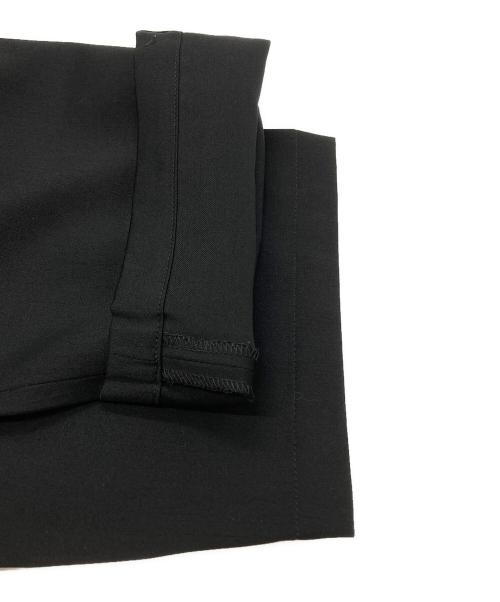 GROUND Y（グラウンドワイ）GROUND Y (グラウンドワイ) Wool-poly drawstring pants/ウール ポリ ドローストリングパンツ ブラック サイズ:3の古着・服飾アイテム