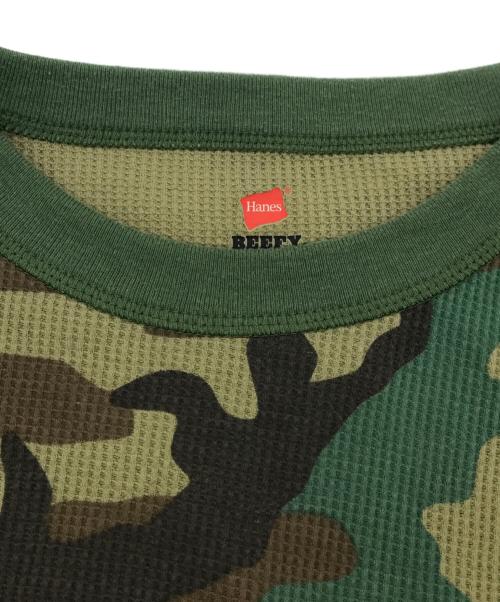 Hanes（ヘインズ）Hanes (ヘインズ) Supreme (シュプリーム) サーマルカットソー オリーブ サイズ:XLの古着・服飾アイテム