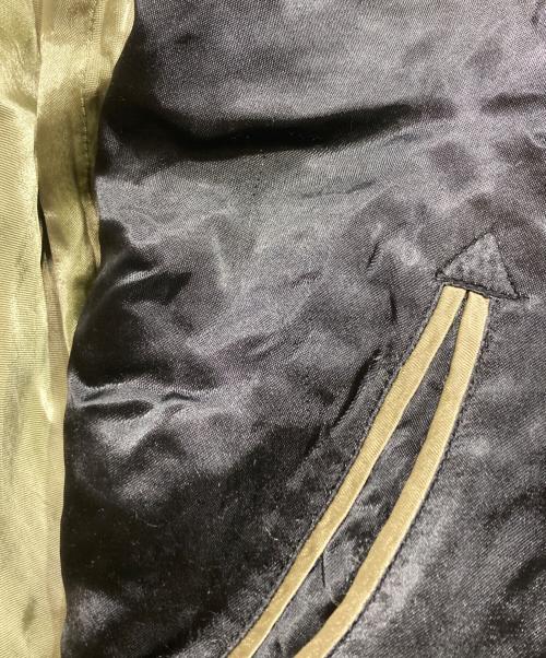 花旅楽団（ハナタビガクダン）花旅楽団 (ハナタビガクダン) スカジャン/ Sukajan ブラック サイズ:Ｌの古着・服飾アイテム