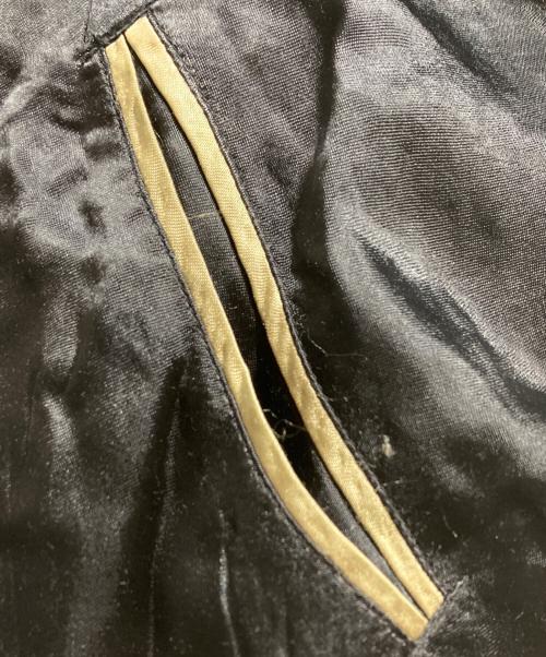 花旅楽団（ハナタビガクダン）花旅楽団 (ハナタビガクダン) スカジャン/ Sukajan ブラック サイズ:Ｌの古着・服飾アイテム